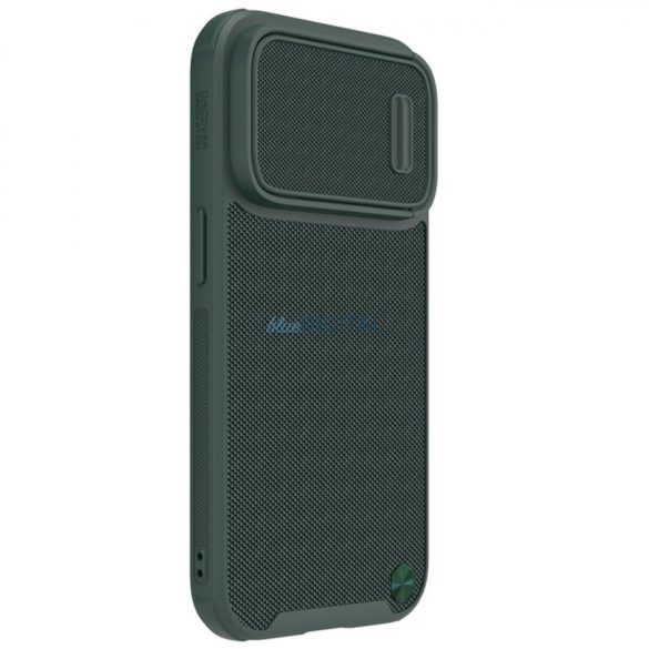 Nillkin Textured S mágneses tok iPhone 14 Pro MagSafe tok kameravédővel, zöld színű