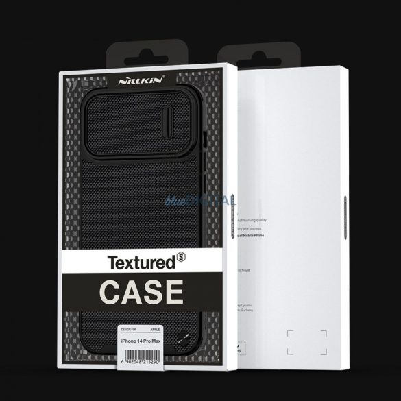 Nillkin Textured S mágneses tok iPhone 14 Pro Max MagSafe tok kameravédővel fekete