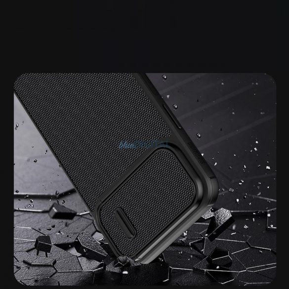 Nillkin Textured S mágneses tok iPhone 14 Pro Max MagSafe tok kameravédővel fekete