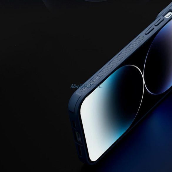 Nillkin Textured S mágneses tok iPhone 14 Pro Max MagSafe tok kameravédővel kék