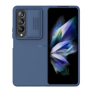 Nillkin CamShield Silky Silicone Case Samsung Galaxy Z Fold 4 szilikon tok kameravédővel kék