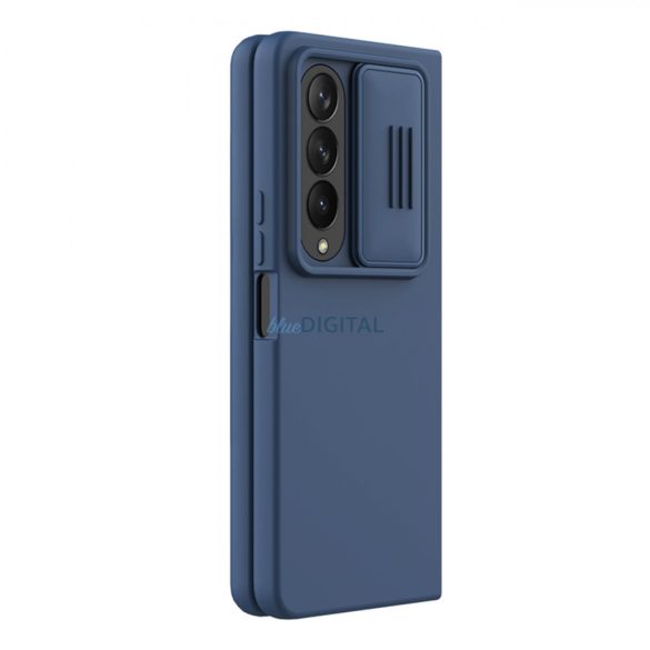Nillkin CamShield Silky Silicone Case Samsung Galaxy Z Fold 4 szilikon tok kameravédővel kék