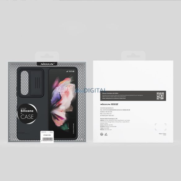 Nillkin CamShield Silky Silicone Case Samsung Galaxy Z Fold 4 szilikon tok kameravédővel kék
