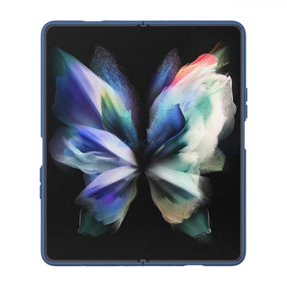 Nillkin CamShield Silky Silicone Case Samsung Galaxy Z Fold 4 szilikon tok kameravédővel kék