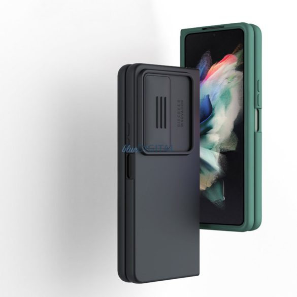 Nillkin CamShield Silky Silicone Case Samsung Galaxy Z Fold 4 szilikon tok kameravédővel kék