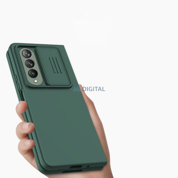 Nillkin CamShield Silky Silicone Case Samsung Galaxy Z Fold 4 szilikon tok kameravédővel kék