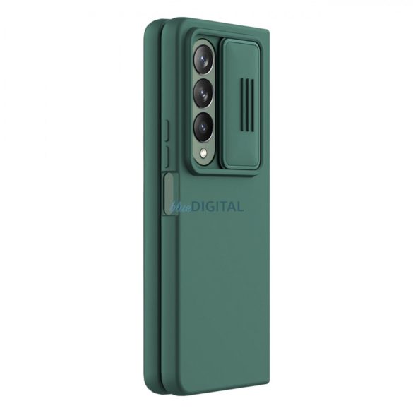 Nillkin CamShield Silky Silicone Case Samsung Galaxy Z Fold 4 szilikon tok kameravédővel Zöld
