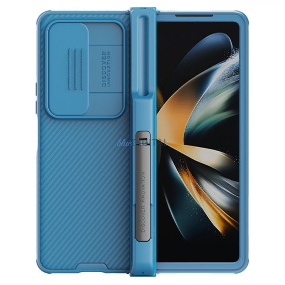 Nillkin CamShield Pro tok (öltöny) Samsung Galaxy Z Fold 4 tok kameravédővel állvánnyal kék