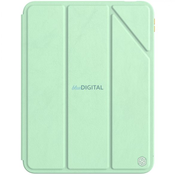 Nillkin Bevel Leather Case iPad 10.9 2022 (10 gen.) intelligens flipes bőr tok állvánnyal zöld