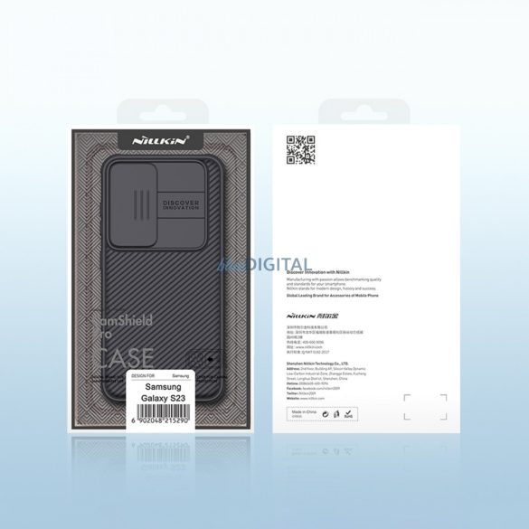 Nillkin CamShield Pro Case Samsung Galaxy S23+ tok kamera tokval fekete