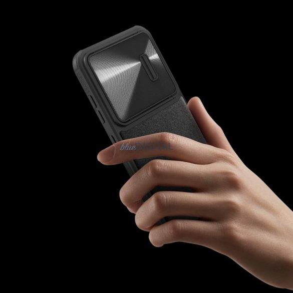 Nillkin CamShield Leather S Case Samsung Galaxy S23 tok kameravédővel fekete