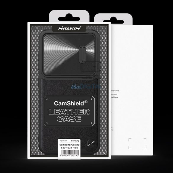 Nillkin CamShield Leather S Case Samsung Galaxy S23+ tok kameravédővel fekete