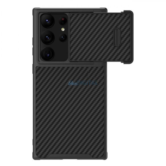 Nillkin Synthetic Fiber S Case Samsung Galaxy S23 Ultra tok kameravédővel fekete