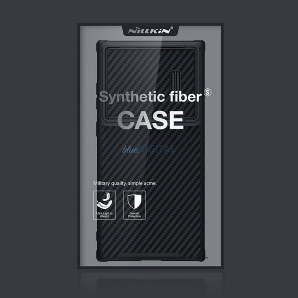 Nillkin Synthetic Fiber S Case Samsung Galaxy S23 Ultra tok kameravédővel fekete