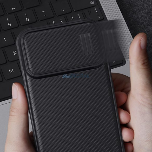 Nillkin CamShield S Case iPhone 14 Pro Max Armor tok kameravédővel fekete