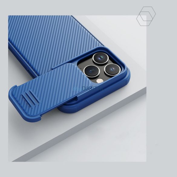 Nillkin CamShield S Case iPhone 14 Pro Max Armor tok kameravédővel kék