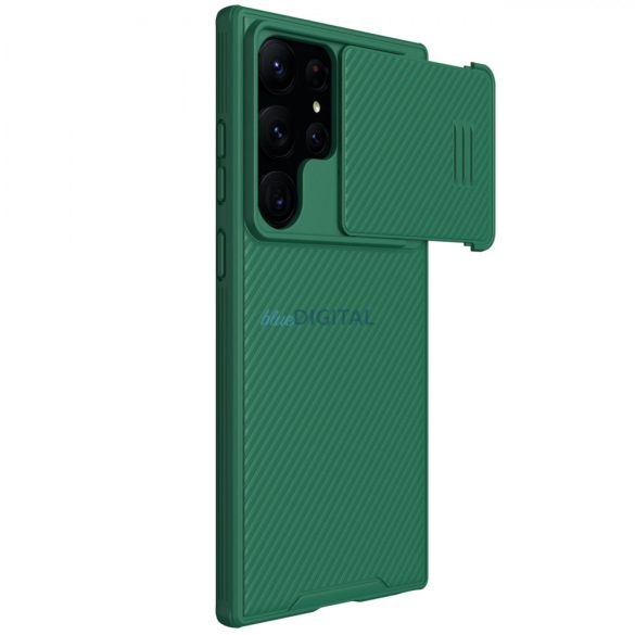 Nillkin CamShield S Case Samsung Galaxy S23 Ultra Armor tok kameravédővel zöld
