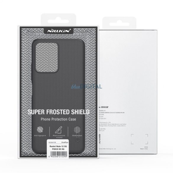 Nillkin Super Frosted Shield Case Xiaomi Redmi Note 12 5G / Poco X5 5G tok + telefon állvány fekete