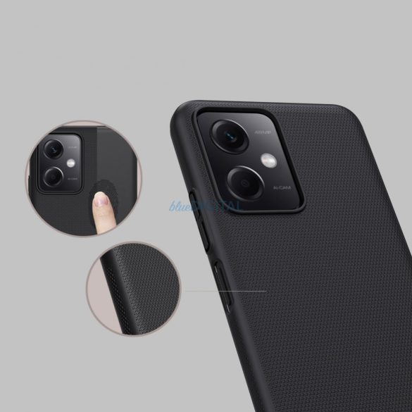 Nillkin Super Frosted Shield Case Xiaomi Redmi Note 12 5G / Poco X5 5G tok + telefon állvány fekete