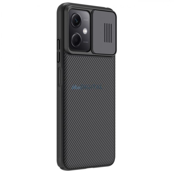 Nillkin CamShield Case Xiaomi Redmi Note 12 5G / Poco X5 5G kameravédővel fekete tok