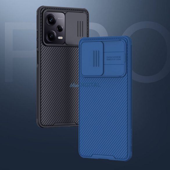 Nillkin CamShield Pro Case Xiaomi Redmi Note 12 Pro / Poco X5 Pro 5G kameravédővel fekete tok