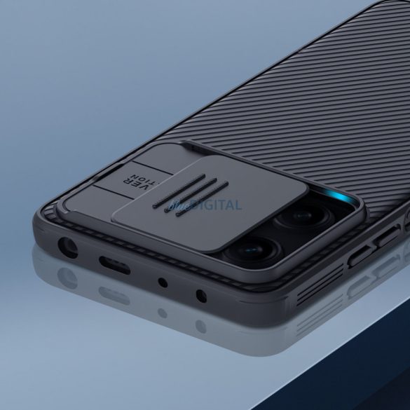 Nillkin CamShield Pro Case Xiaomi Redmi Note 12 Pro / Poco X5 Pro 5G kameravédővel fekete tok