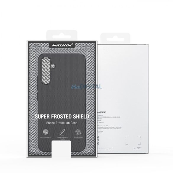 Hardcase Samsung Galaxy A34 5G + Nillkin Super Frosted Shield keménytok + telefonállvány | fekete