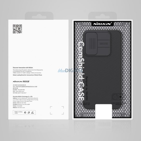 Nillkin CamShield Case | Armored Case Samsung Galaxy A34 5G kameravédővel | fekete tok