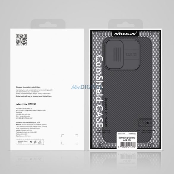 Nillkin CamShield Case Samsung Galaxy A14 5G / Galaxy A14 tok kamerafedéllel kék