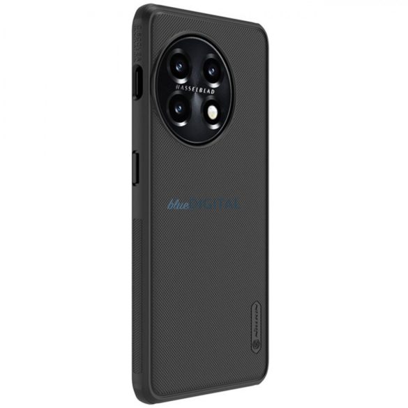 Nillkin Super Frosted Shield Pro tok OnePlus 11 páncélozott tok + telefon állvány fekete