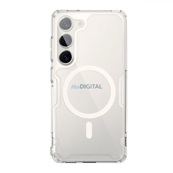 Nillkin Nature Pro Magnet Case Cover Samsung Galaxy S23+ készülékhez MagSafe páncélozott borítással fehér tok
