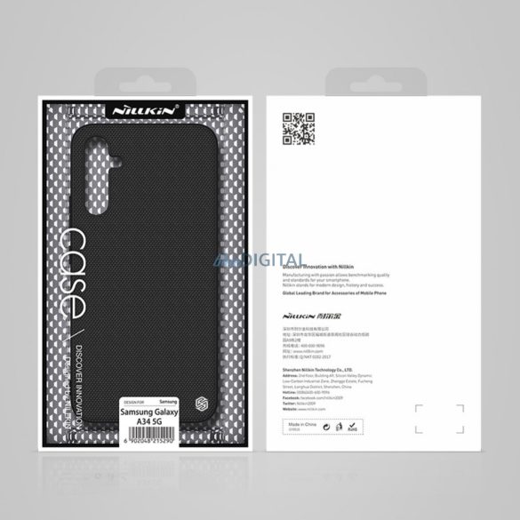 Nillkin Textured Case Samsung Galaxy A34 5G megerősített nejlon borítás fekete tok