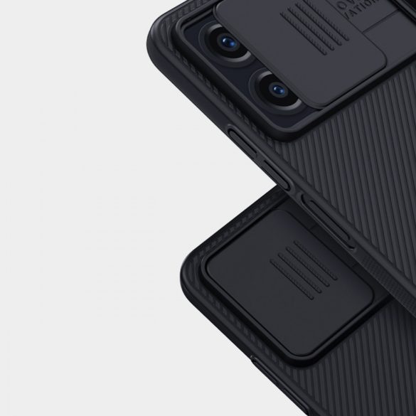 Xiaomi Redmi Note 12 Armor tok kameravédővel Nillkin CamShield tok - fekete