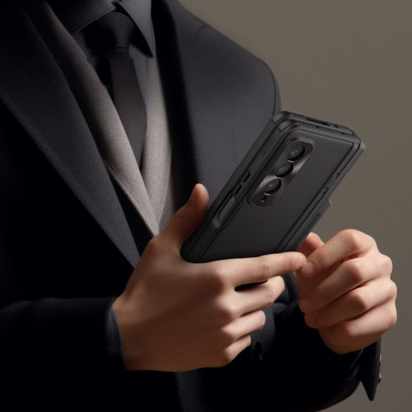 Samsung Galaxy Z Fold 4 Nillkin Super Frosted Shield Armor tok - Fekete
