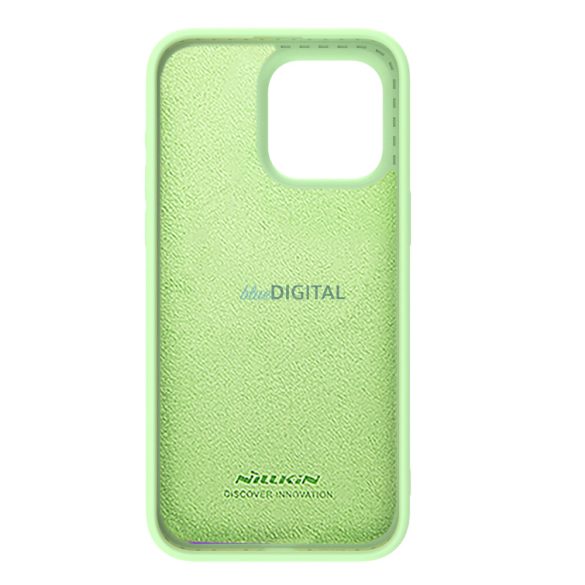 Nillkin CamShield Silky szilikon tok iPhone 15 Pro készülékhez kameratartóval - menta színű