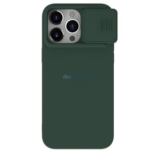 Nillkin CamShield Silky szilikon tok iPhone 15 Pro készülékhez kamerafedéllel - zöld