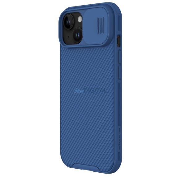 Nillkin CamShield Pro mágneses tok iPhone 15 kamera védőtok - kék