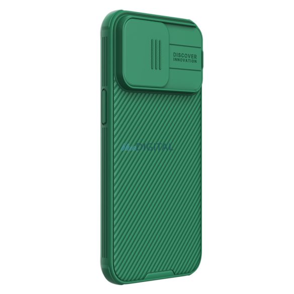 Nillkin CamShield Pro mágneses tok iPhone 15 Pro Max kamera védőtok - zöld