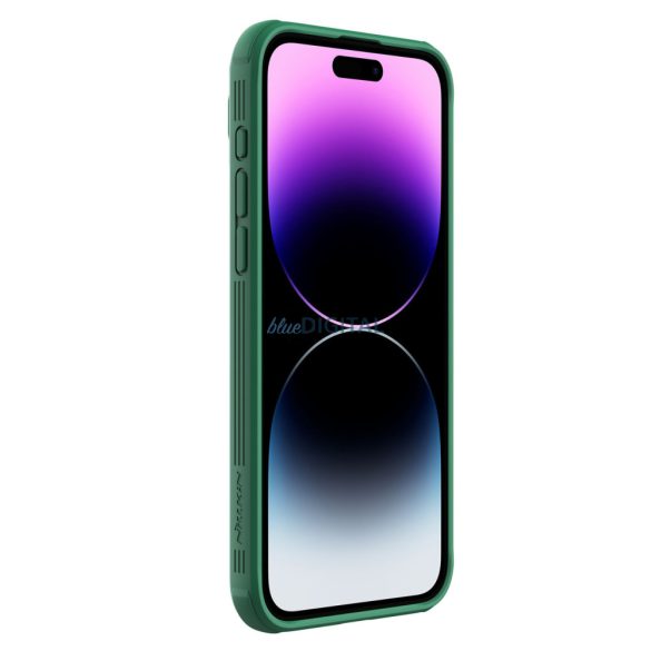 Nillkin CamShield Pro mágneses tok iPhone 15 Pro Max kamera védőtok - zöld