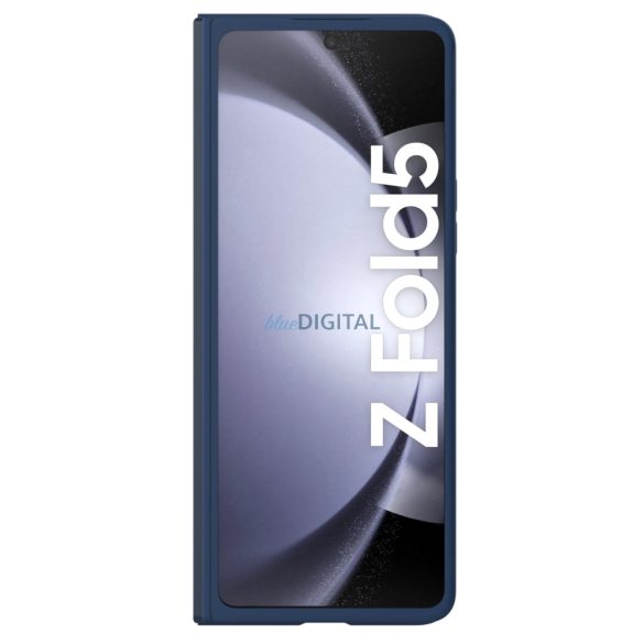 Nillkin CamShield Silky szilikon tok Samsung Galaxy Z Fold 5 készülékhez kamerafedéllel - sötétkék