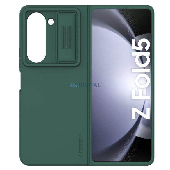 Nillkin CamShield Silky szilikon tok Samsung Galaxy Z Fold 5 kamerafedéllel - sötétzöld