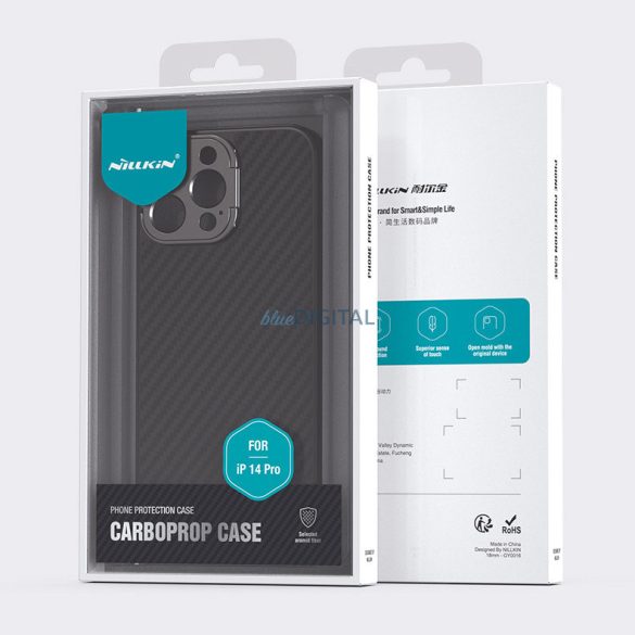 Robusztus Nillkin CarboProp Case iPhone 14 Pro - fekete tok