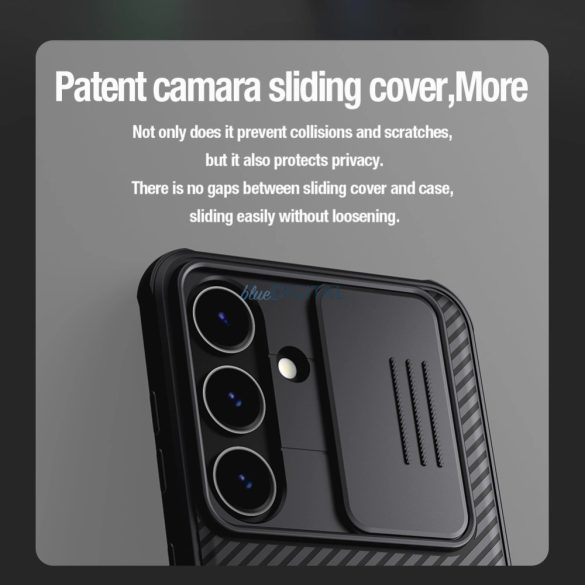 Nillkin CamShield Pro Armor tok kameravédővel Samsung Galaxy S24 - kék