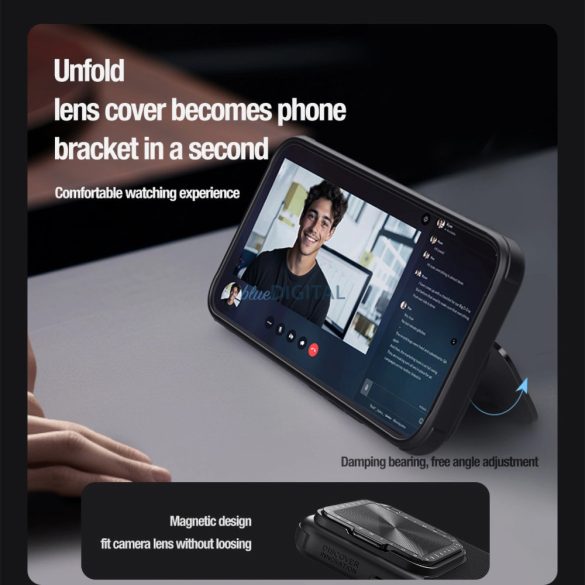 Nillkin Textured Prop Magnetic tok Xiaomi 14 Pro - fekete