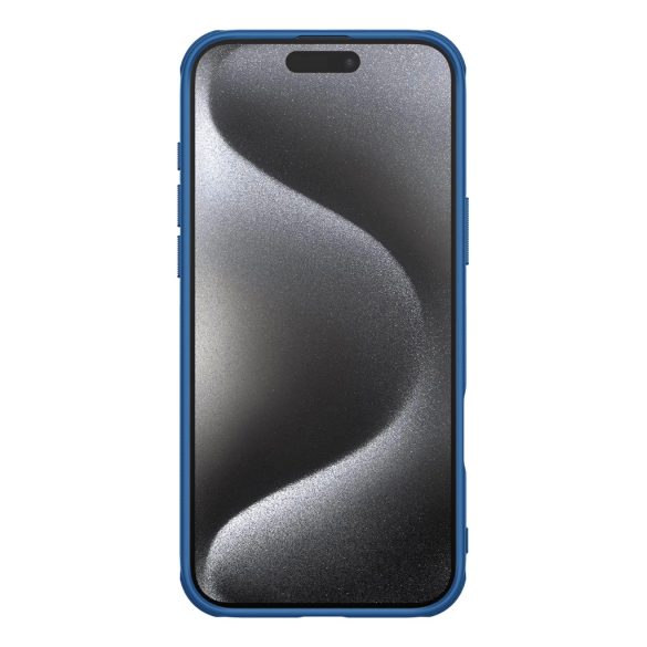 Nillkin Super Frosted Shield Pro tok iPhone 16 Pro - kék