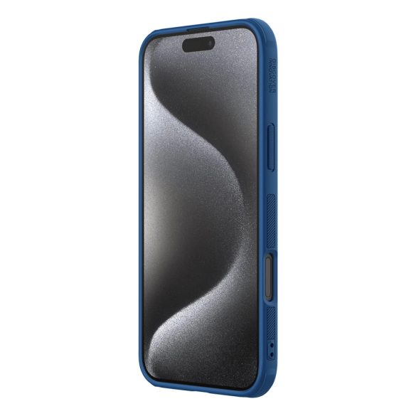 Nillkin Super Frosted Shield Pro tok iPhone 16 Pro - kék