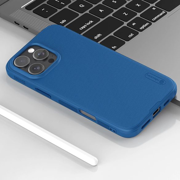 Nillkin Super Frosted Shield Pro tok iPhone 16 Pro - kék