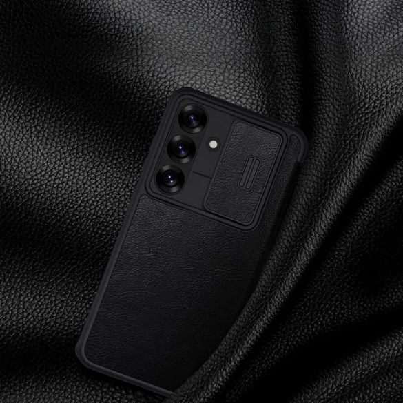 Nillkin Qin Pro kinyitható tok Samsung Galaxy S25 - fekete
