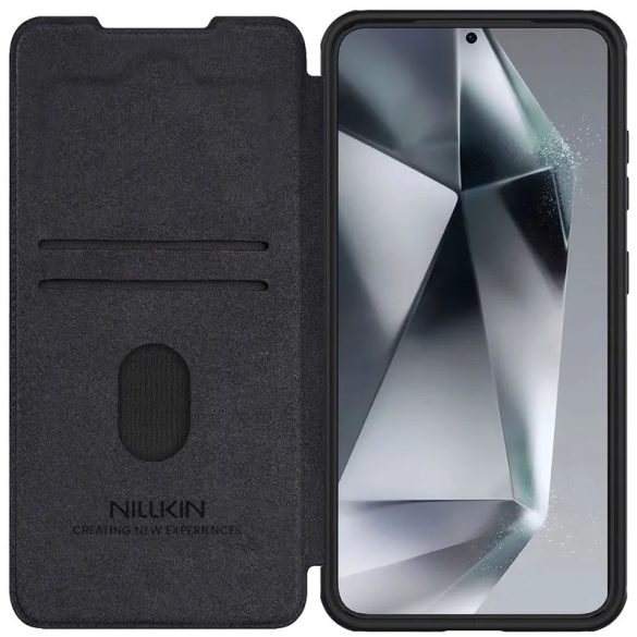 Nillkin Qin Pro kinyitható tok Samsung Galaxy S25 Plus - fekete