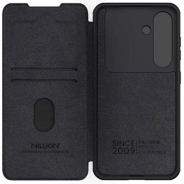 Nillkin Qin Pro kinyitható tok Samsung Galaxy S25 Plus - fekete